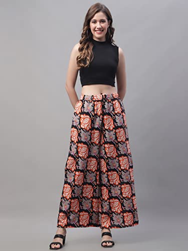 Image of Pistaa's Women's Regular Fit High Rise Palazzo