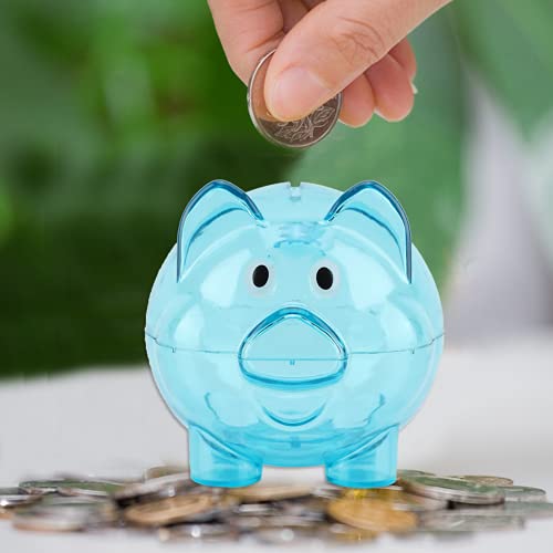Gekke Verkoop Babyspaarbank, decoratief spaarvarken, muntenbank, voor jongens voor meisjes(Klein blauw) - Image 4