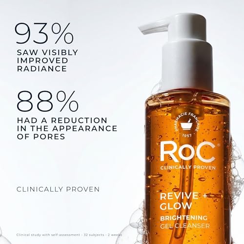 RoC Multi Correxion Revive + Glow Vitamin C Gel Brightening Cleanser, 6 oz - image 3