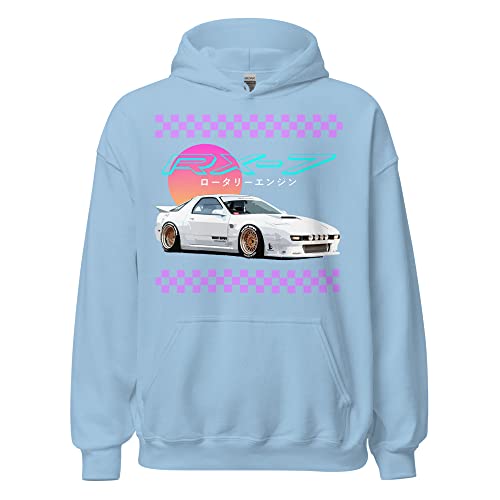 Retro Old School Car Graphic RX-7 80s 90s JDM Nostalgia Aesthetic - Unisex Hoodie