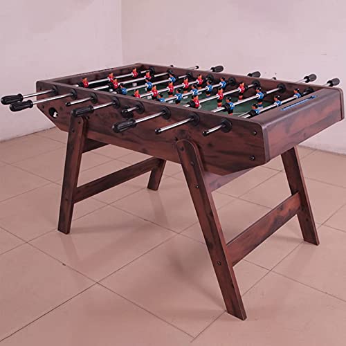 NOALED Kickertisch, freistehender Deluxe-Fußball-Tischfußballspiel mit Beinen, Holzrahmen mit 8 Reihen, Indoor-Tischfußball, Familienspaß, Party, Weihnachten, Spieltisch – Bild 4