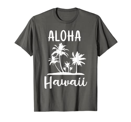 Aloha Hawaii Camiseta Hawaii Beach Vacaciones de Verano Camiseta