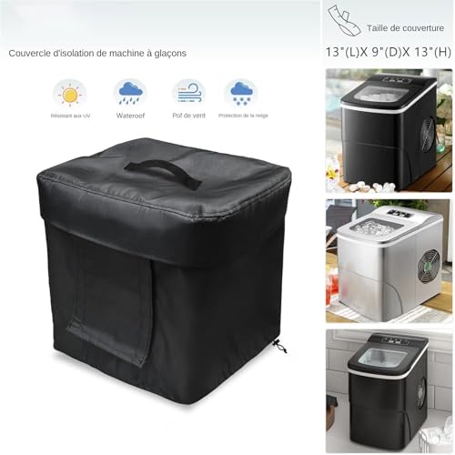 Housse machine à glaçons contre la poussière avec bâche imperméable 33cm