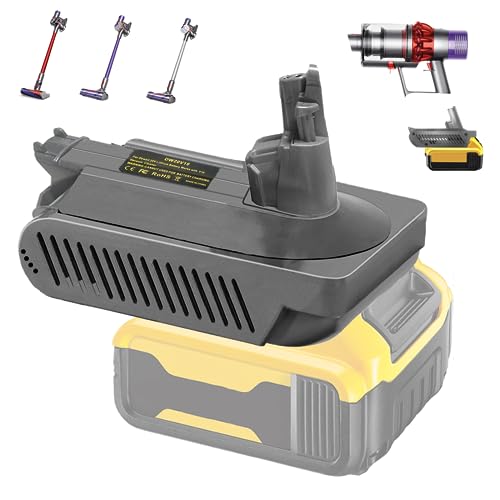 For Dyson V10 Battery Replacement V10 Adapter for Dewalt 18V 20V MAX 60V Li-ion Battery Converter to for Dyson V10 Battery Work for Dyson V10 Cyclone Animal Absolute Fluffy SV12 Vacuum Cleaner