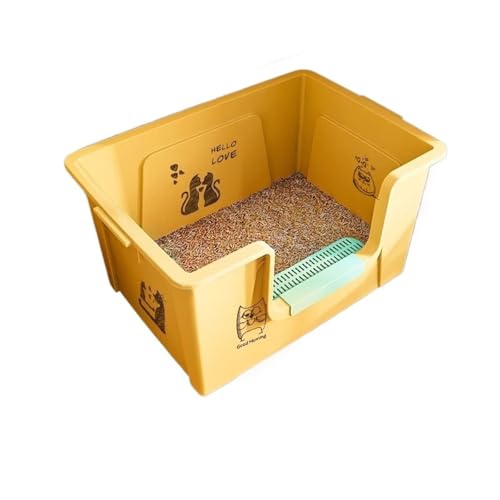 Arenero para gato extra grande con lados altos y anti-salpicaduras miniatura 1