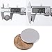 Keukenket 25x2mm Strong Neodymium Disc Magnets with Double-Sided Adhesive Backing, 18 Pack Round Rare Earth Magnet Heavy Duty, Small Magnets for Industrial Fridge Refrigerator Whiteboard Office