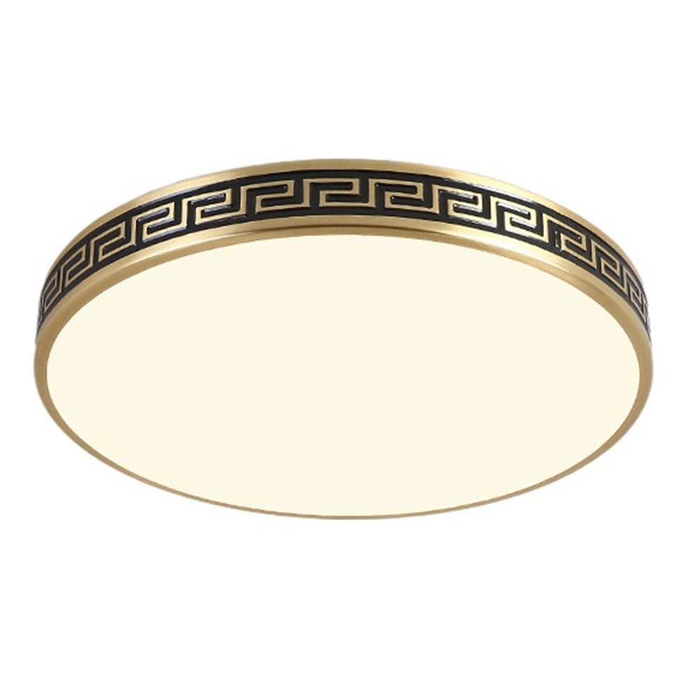 SHUANGZ Ultra-Thin 1.9in LED Ceiling Lights Minimalist Round Flush Mount LED Ceiling Lamp Dimmable 11.8inch Corridor Decorative Lighting Chandelier Gold Design for Bedroom Study Living Room