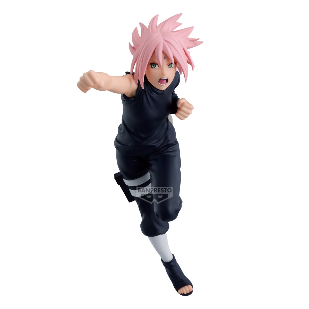 Banpresto Vibration Stars Sakura Haruno | Naruto Shippuden Figure | 14cm PVC Statue | Official Banpresto Collectible | Dynamic Action Pose | Non‑Articulated Display Model