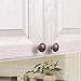 DWYL & LWYD 10 Pack Antique Copper Kitchen Cabinet Knobs -1.4” Dia Solid Zinc Alloy Single Hold Knob - Round Vintage Copper Knobs for Cabinets and Drawers,Cabinet Handles Vintage Drawer Pulls