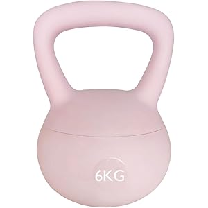 ZhaoCo Kettlebell Stylish Rose, Poids Kettlebell Workout 4kg 6kg 8kg 10kg Fitness de Musculation à Domicile ou Gym