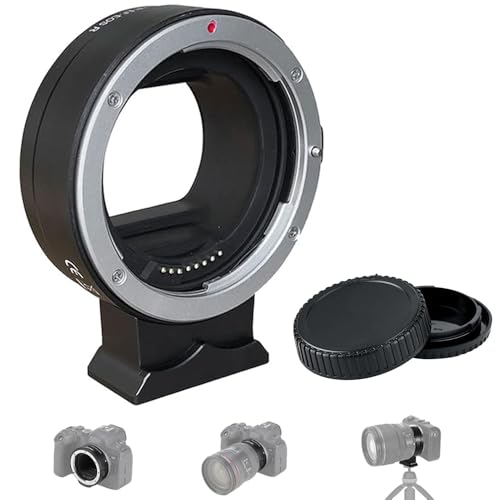 EF-EOS M Mount Adapter for Canon EF/EF-S Lens Compatible with Canon M Mount Cameras, Auto-Focus EF to EOS M Lens Adapter Converter Control Ring EOS M M2 M3 M5 M6 M10 M50 M50 Mark II M100 M200
