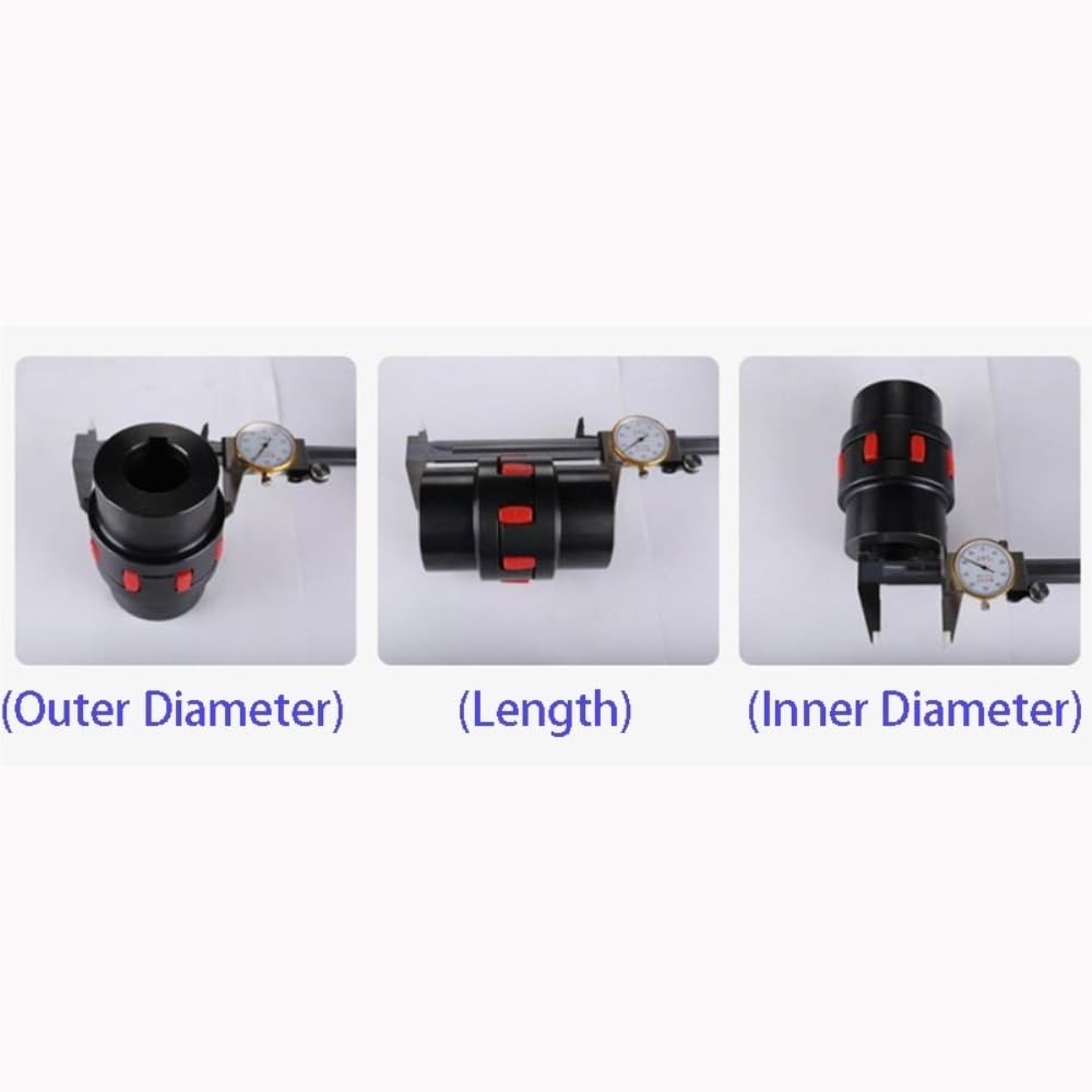 Accouplement à quatre mâchoires en acier D80 L14 for arbre moteur et embrayage Rouvert Élastique(16mm to 40mm)