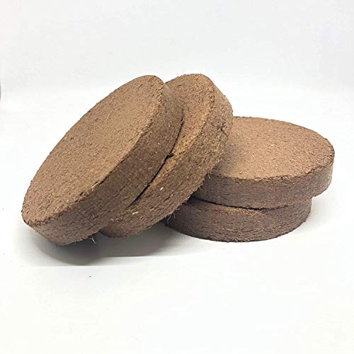 Comparison: Best Material For Composting Toilet 4 Coconut Coir Disks for Composting Toilet Organic, Natural 7 to 8 disks 4-inch Diameter