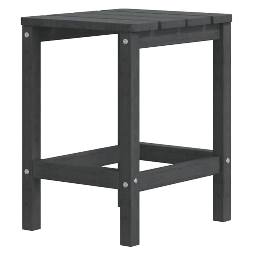 Silla de jardín con mesa Adirondack HDPE Antracita