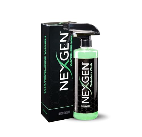 Nexgen Waterless Car Wash (16oz) - Ultimate Waterless Car Cleaner - Scratch-Free and High-Gloss Shine - On-the-Go Car Detailing - Car Cleaning Supplies - Ideal for Cars, Trucks, Boats & More!
