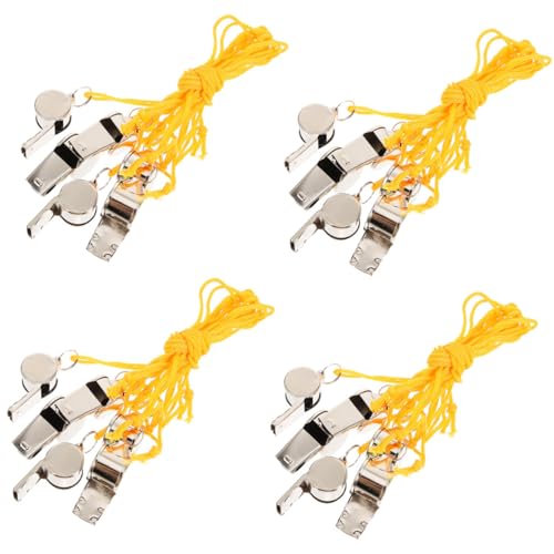 Silbatos de emergencia multifunción 24 pcs acero inoxidable