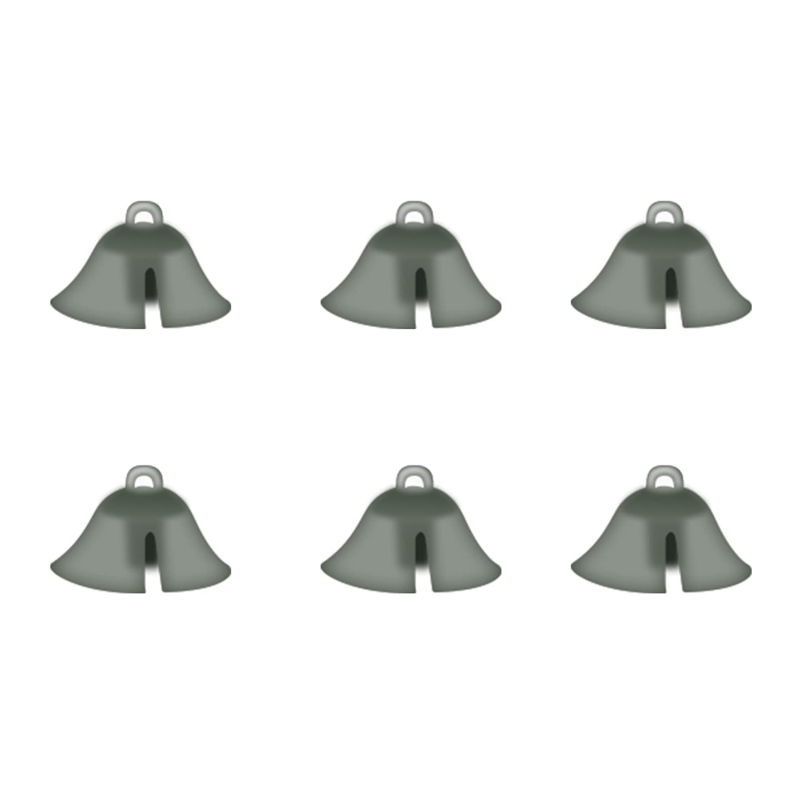 Banglijian Hearing Aid Ear Domes, 6 Ear Domes Open Design for 2B Size Sound Tube (Black-L)