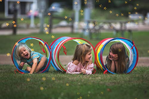 Playz 7pc Kids Play Tent with 1 Big Ball Pit for Babies, 3 Play Tunnel for Toddlers, and 3 Pop Up Tents Playhouse Bundle, Best Birthday Gift for Boys & Girls, Indoor & Outdoor Use Portable Play Center - Image 6