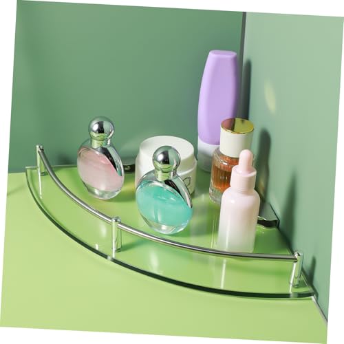 Étagère angle verre trempé et support inoxydable au design premium - 6