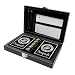 Military Gift Shop Marine Corps Playing Cards and Dice Set - Black Leather Keepsake Box, Playing Cards with USMC Rank Insignia, EGA Dice