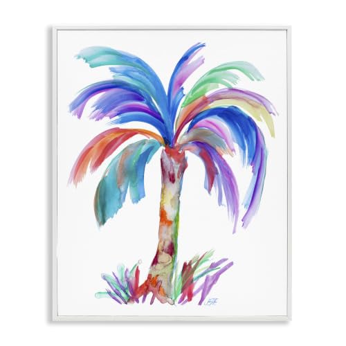 Bold Palm Tree Tropical Botanical, 11 x 14 Inch Framed Giclée Print