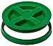 GAMMA2 Gamma Seal Lid - Pet Food Storage Container Lids - Fits 3.5, 5, 6, & 7 Gallon Buckets, Green, Made in USA