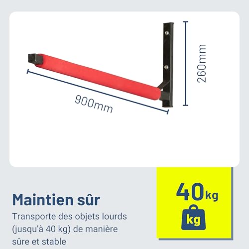 Support mural universel Pallit BRACKET-M | Rangement robuste charge 40 kg