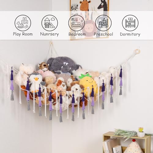 Hamaca de macramé tejida a mano Pretty Jolly con borlas decorativas 4