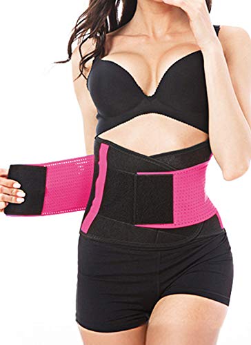 Annvchi Mujer Cintura Entrenador, Fajas Reductoras Adelgazantes Mujer (S)