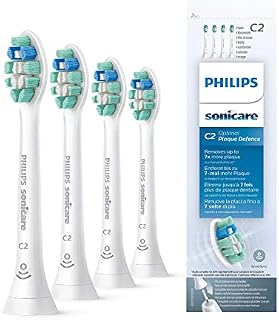 Philips Sonicare Optimal Plaque Defense White BrushSync Heads (Compatible with All Philips Sonicare Handles), 4 Pack