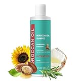Argan Shampoo, Shampoo Feuchtigkeit & Pflege mit Arganöl, Glanz Haarshampoo mit Bio-Arganöl Für Trockenes & Strapaziertes Haar Moroccan oil shampoo