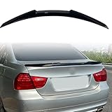 Jie Norman for E90 Rear Spoiler Compatible with 2006-2011 BMW 3 Series 335i 328i 323i M3 Sedan Rear Trunk Spoiler Wing M4 Style Glossy Black (2006-2011 BMW E90 3-Series 4-Door, Glossy Black)