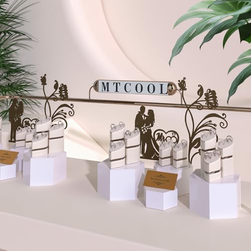 Buffet Risers, Food Display Risers for Party, White Acrylic Risers Display Stand for Buffet Table, Catering Displays for Dessert, Cube Box Nesting Riser with Hollow Bottoms (5"x6"x7"x8"x9"x10" 6PCS Hexagonal White) by PITBVO - Image 7