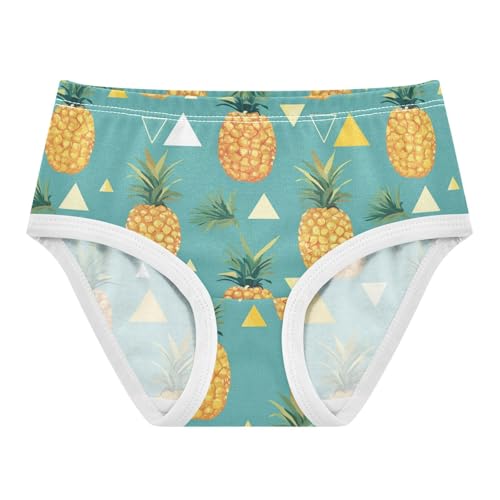 Wusikd Golden Pineapple Triangle Girls' Underwear Cotton Girls Briefs Soft Toddler Underwear 2T