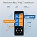 Language Translator Device, Instant Two-Way Translator Device in 137 Different Languages and Dialects Portable Real-time Voice Translation Offline/WIFI/Hotspot Interpreter for Learning Travel Business