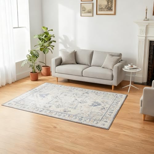 Tapete decorativo 5'x7' ultrasuave, lavable y antideslizante