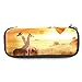 Produktbild Mäppchen Giraffe Heißluftballon Federmäppchen Leder wasserdicht Schreibwaren Organizer Box Federmäppchen für Jungen Mädchen Studenten 19x7.5x3.8cm