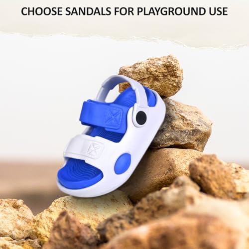 Image of GLJ Kids Comfort Clogs Sandals For Boy And Girl, 1 to 4 Years, Two-Strap Design, Easy To Wear Slip On, Dust and Waterproof, 7101