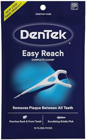DenTek Complete Clean Easy Reach Floss Picks, 75 Count