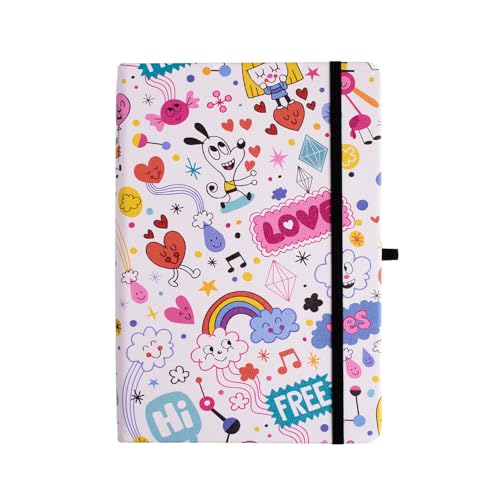 Journal à pois A5 carnet de notes pointillé papier 160g/m² couverture rigide - 6