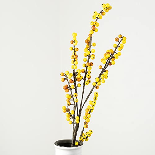 Factory Direct Craft Artificial Yellow and Orange Berry Spray | Size: 39