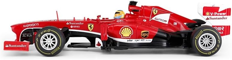 CMJ RC Cars Red Ferrari F138 F1 Racing (Scale 1.18) Official License, For Ages 6+ - Ready-to-Race Drivers Fernando Alonso + Felipe Massa Drive To Survive
