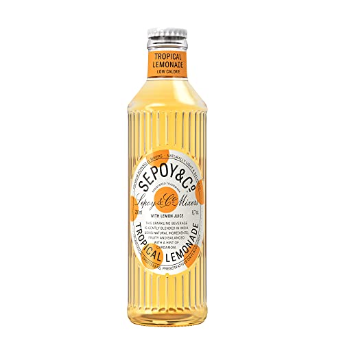Image of SEPOY & CO. Tropical Lemonade, Premium Cocktail Mixer, Made with Natural Pineapple & Lemons, Low Calorie, Sparkling Lemonade Mocktail, Pack of 6 X 200 ml