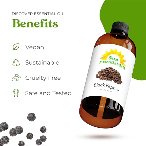 Aceite esencial de pimienta negra 4oz para aromaterapia miniatura 3
