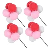 Vaguelly 4個 形ケーキトッパー 日 婚式用 レー なフォーム で持簡 な ーンケ