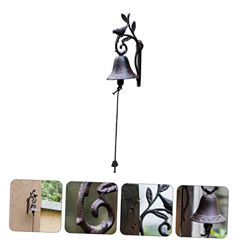 NOLITOY 2 Pçs Carrilhão Fora Tremendo Pássaro Interior Bronze Decoração Rústica Campainha Varanda Ja