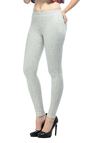 Image of Frenchtrendz Women's Slim Fit Mid Rise Stretchable Cotton Modal Spandex Jegging Pull On