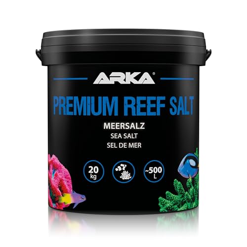 Sal Marina para Acuario Marino – ARKA Premium Reef Salt 20 kg – Sal sintética para corales LPS y SPS – Crecimiento, Color y Estabilidad – sin fosfatos – disolución rápida – Calidad Profesional