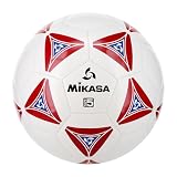 Mikasa - Pallone da Calcio Professionale (Rosso/Bianco, Misura 5).