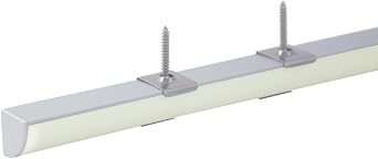 hunhun 10-Pack 3.3ft/1Meter V Shape LED Aluminum Channel System with milky Cover, End Caps and Mounting Clips, Aluminum Profile for LED Strip Light Installations, Very Easy Installation